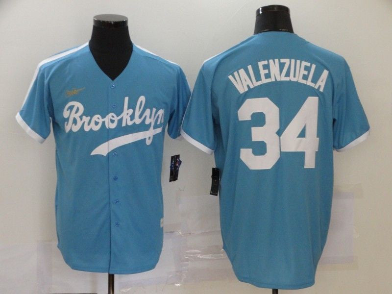 Fernando Valenzuela #34 Brooklyn Dodgers 2020 Limited Jersey - Blue