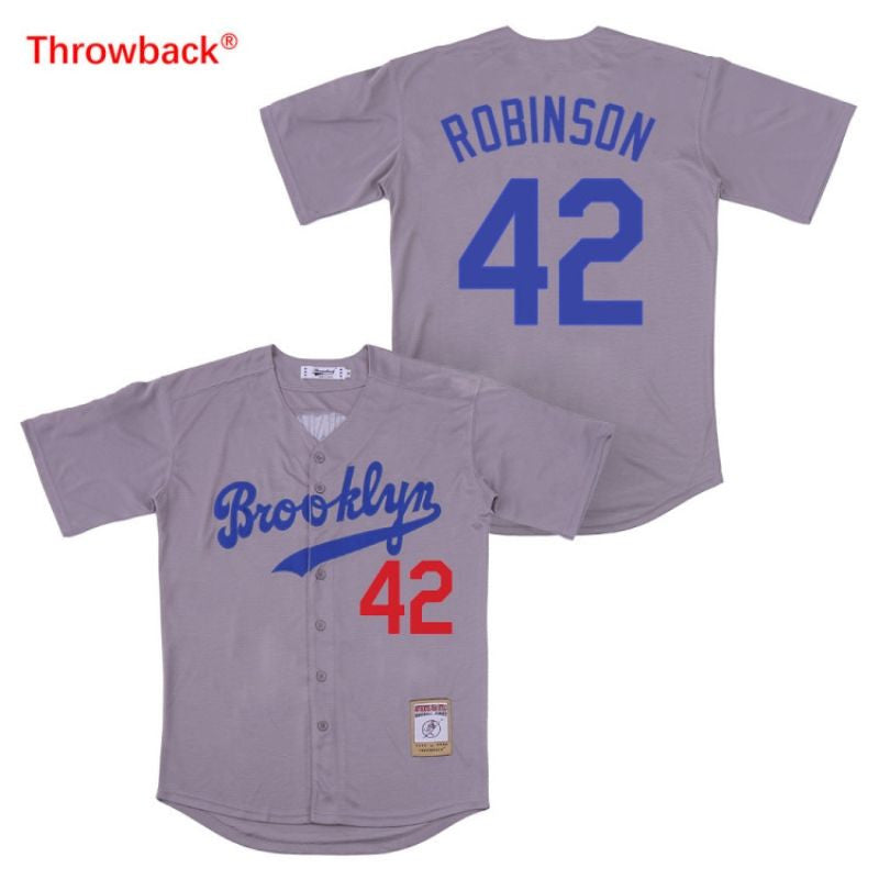 Jackie Robinson #42 Brooklyn Dodgers Limited Jersey - Grey