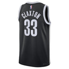 Brooklyn Nets Nike Icon Edition Swingman Jersey - Black - Nic Claxton - Unisex