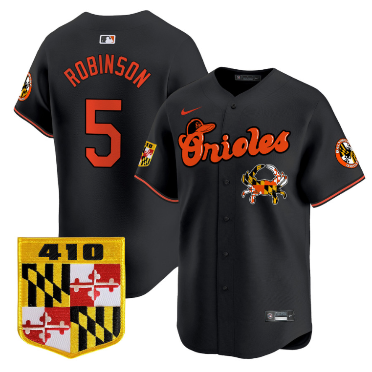 Brooks Robinson #5 Baltimore Orioles Chesapeake Crab Patch Limited Jersey