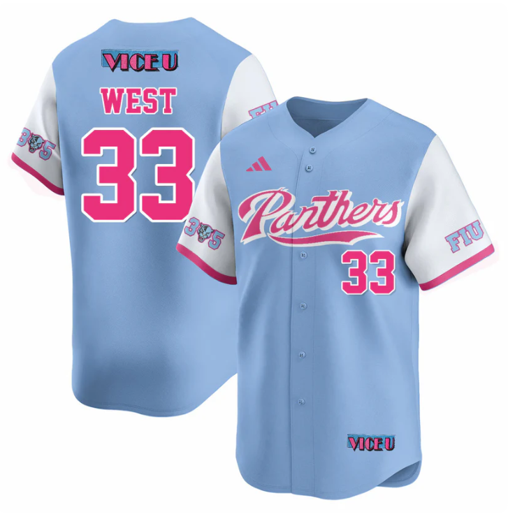 2025 Brylan West Fiu Baseball Vice U #33 Limited Jersey