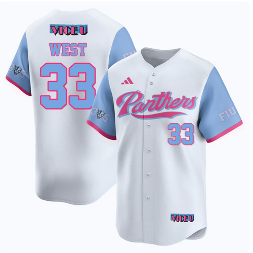 2025 Brylan West Fiu Baseball Vice U #33 Limited Jersey - White