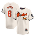 Cal Ripken #8 Baltimore Orioles Maryland Crab Vapor Cream Limited Jersey - Blue
