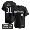 Cedric Mullins #31 Baltimore Orioles Gothic Harbor Edition Limited Jersey - Black