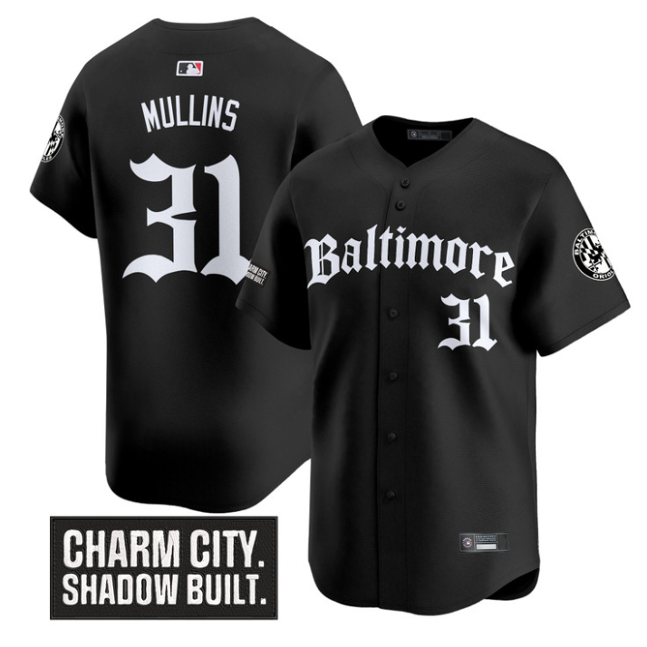 Cedric Mullins #31 Baltimore Orioles Gothic Harbor Edition Limited Jersey - Black