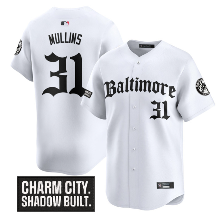 Cedric Mullins #31 Baltimore Orioles Gothic Harbor Edition Limited Jersey - White