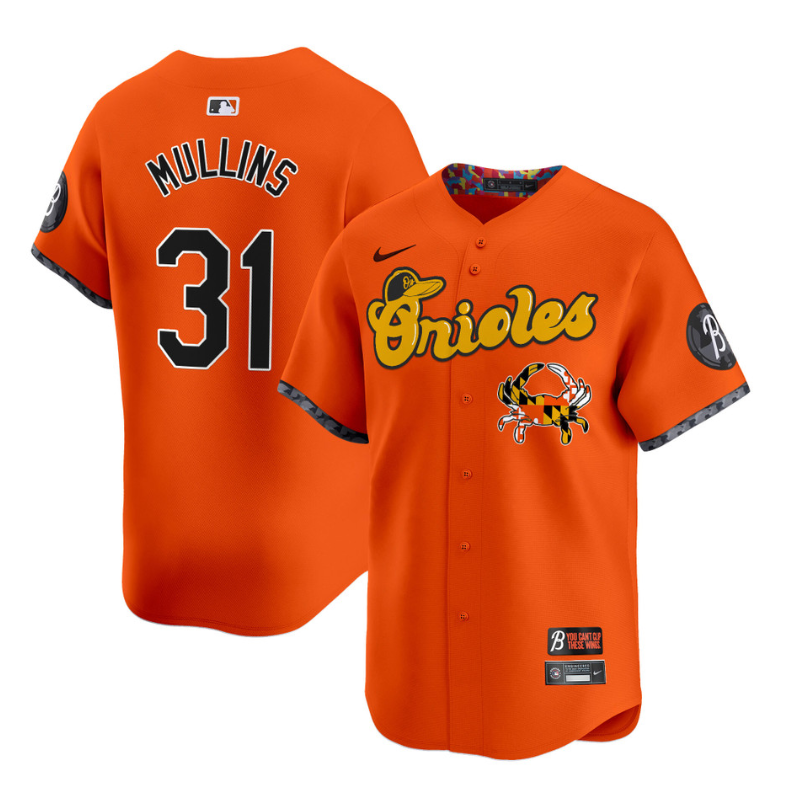 Cedric Mullins #31 Baltimore Orioles Maryland Crab Vapor Or Limited Jersey - Blue