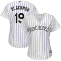 Charlie Blackmon #19 Colorado Rockies Majestic Womens Cool Base Limited Player Jersey - White