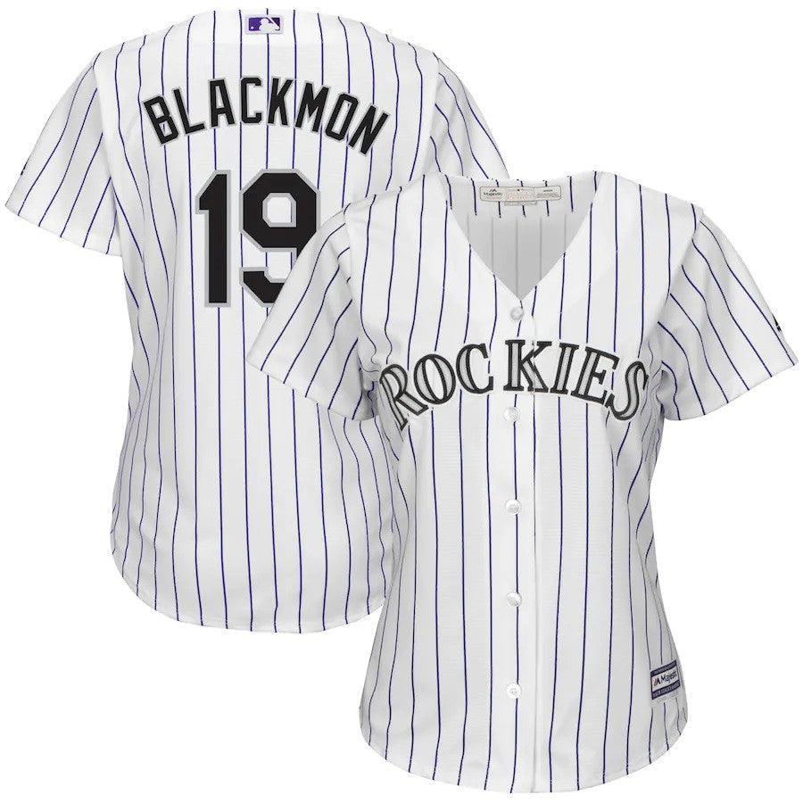 Charlie Blackmon #19 Colorado Rockies Majestic Womens Cool Base Limited Player Jersey - White