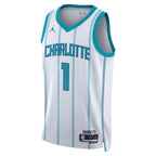 Charlotte Hornets Jordan Brand Association Edition Swingman Jersey - White - LaMelo Ball - Unisex
