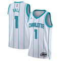 Charlotte Hornets Jordan Brand Association Edition Swingman Jersey - White - LaMelo Ball - Unisex