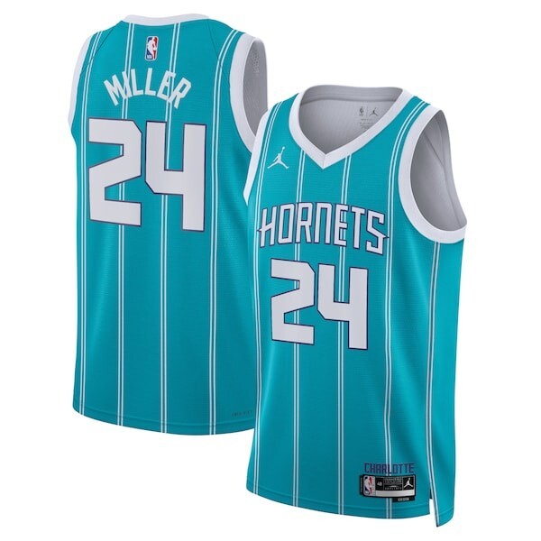 Charlotte Hornets Jordan Brand Icon Edition Swingman Jersey - Teal - Brandon Miller - Unisex