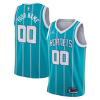 Charlotte Hornets Jordan Icon Edition Swingman Jersey - Teal - Custom - Mens