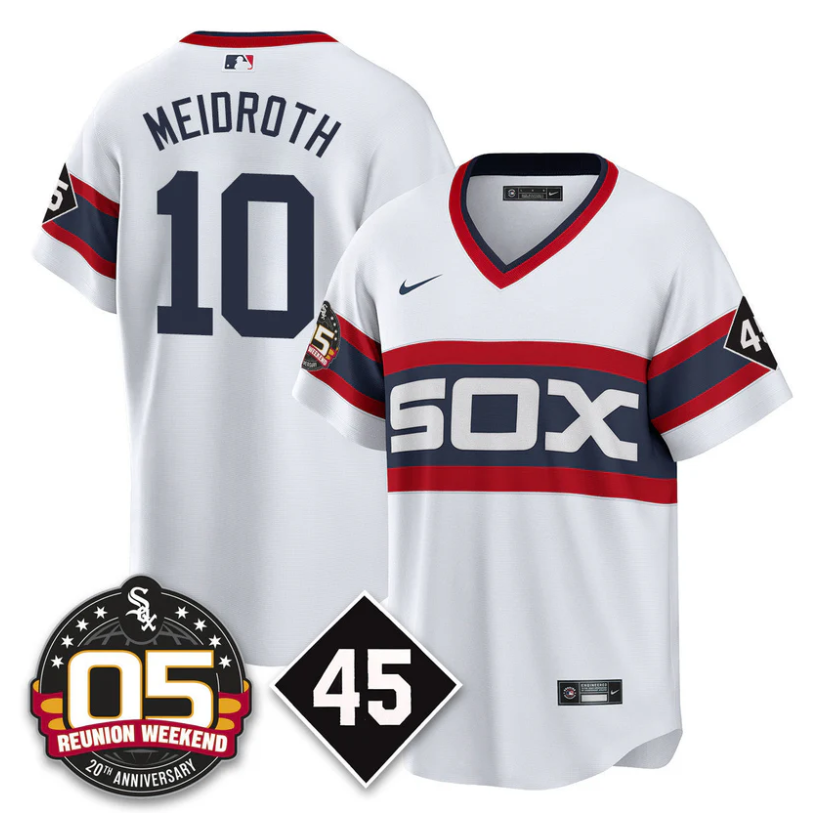 Chase Meidroth #10 Chicago White Sox 2025 Reunion Weekend Cooperstown Limited Jersey