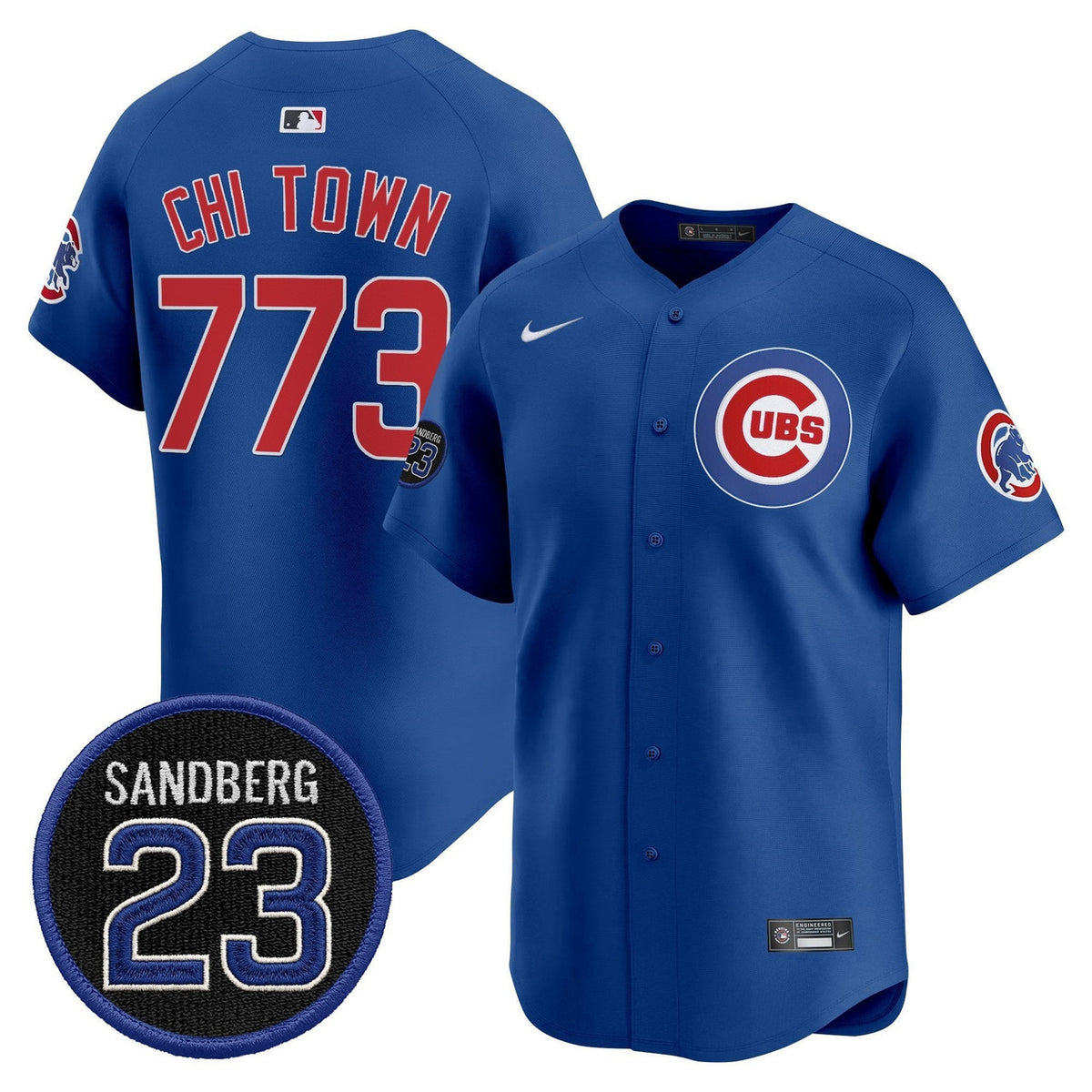 Chi Town #773 Chicago Cubs #773 Ryne Sandberg Tribute Limited Jersey - Royal