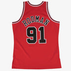 Chicago Bulls Mitchell & Ness Swingman Jersey Road Dennis Rodman 1997-98