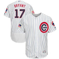 Kris Bryant #17 Chicago Cubs Fashion Stars Stripes Flexbase Authentic Jersey - White