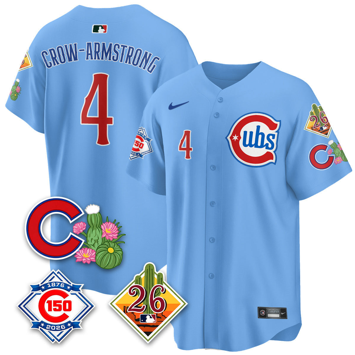 Chicago Cubs 2026 Spring Training 150Th Anniversary Patch Vapor Limited Jersey