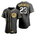 Ryne Sandberg #23 Chicago Cubs Brandedition Black Gift Cubs Fans Limited Jersey - Golden