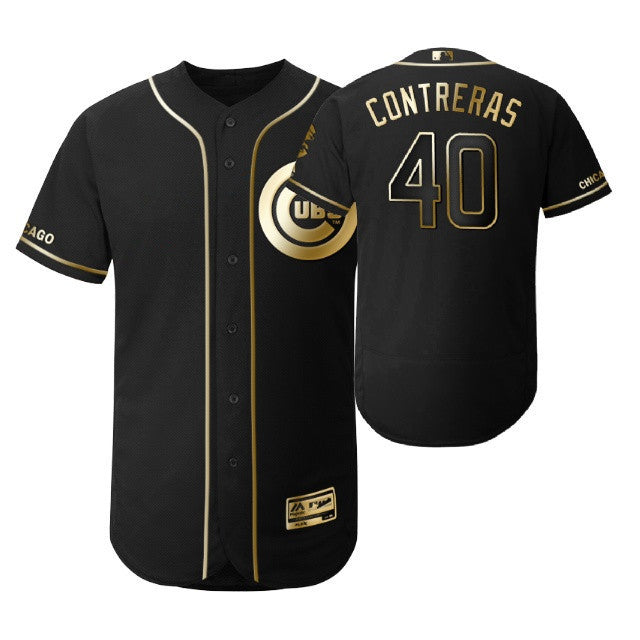 Willson Contreras #40 Chicago Cubs 2019 Brandedition Black Gift Cubs Fans Limited Jersey - Golden