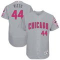 Anthony Rizzo #44 Chicago Cubs Flexbase Authentic Mothers Day Jersey - Grey