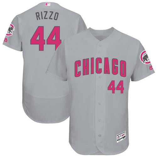 Anthony Rizzo #44 Chicago Cubs Flexbase Authentic Mothers Day Jersey - Grey