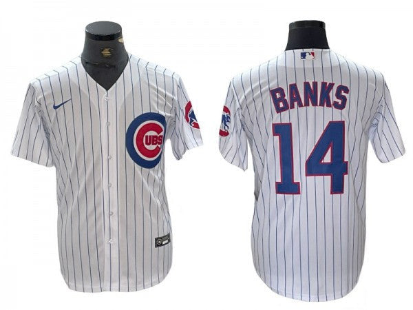 Ernie Banks #14 Chicago Cubs Limited Cool Base Jersey - White