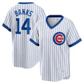 Ernie Banks #14 Chicago Cubs Home Cooperstown Bas Limited Player Jersey - White