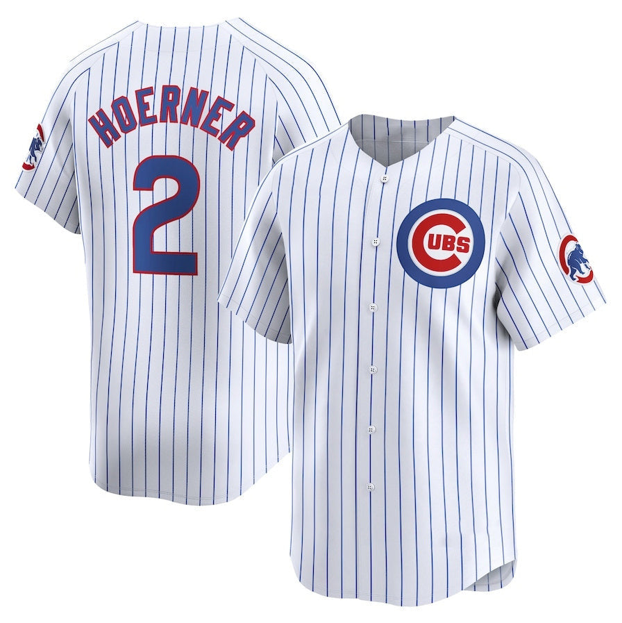 Nico Hoerner #2 Chicago Cubs Home Limited Basebal Player Jersey - White