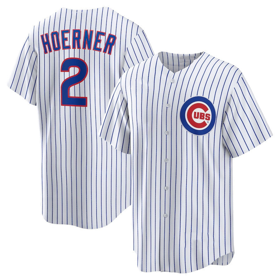Nico Hoerner #2 Chicago Cubs Baseball Jer Limited Player Jersey - White