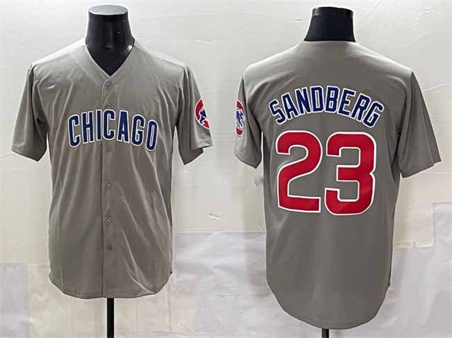 Ryne Sandberg #23 Chicago Cubs Limited Baseball Jersey - Grey