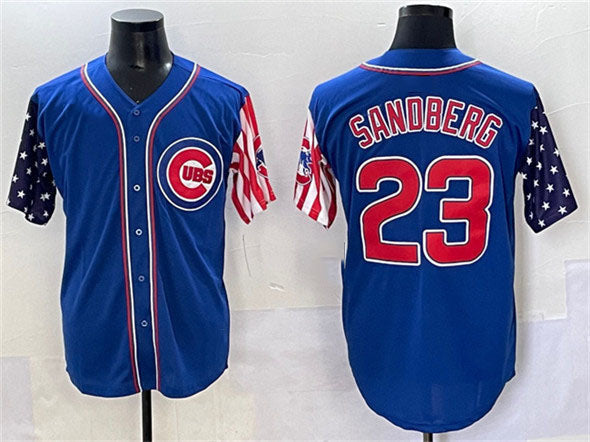 Ryne Sandberg #23 Chicago Cubs 2025 Independence Day Vapor Premier Limited Jersey - Royal