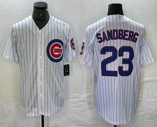 Ryne Sandberg #23 Chicago Cubs Cool Base Baseball Jerseys Limited Jersey - White