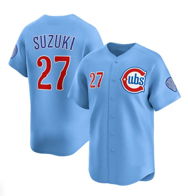 Seiya Suzuki #27 Chicago Cubs 2024/25 2Nd Alternate Limited Baseba Jersey - Blue