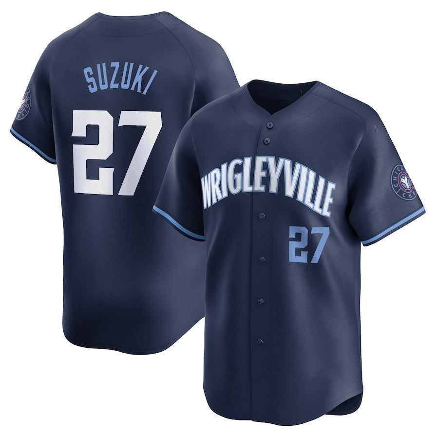 Seiya Suzuki #27 Chicago Cubs City Connect Limited Player Jersey - Navy