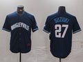Seiya Suzuki #27 Chicago Cubs City Connect Cool Base Baseball Jers Limited Jersey - Navy