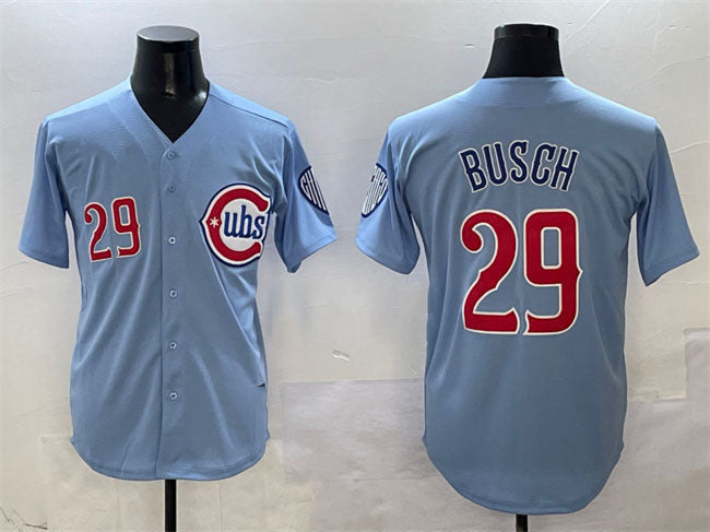 Michael Busch #29 Chicago Cubs 2024/25 2Nd Alternate Limited Baseb Jersey - Blue