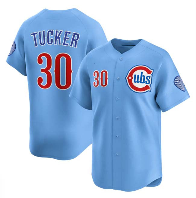 Kyle Tucker #30 Chicago Cubs 2024/25 2Nd Alternate Limited Basebal Jersey - Blue