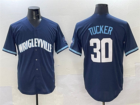 Kyle Tucker #30 Chicago Cubs City Connect Limited Baseball Jersey - Navy
