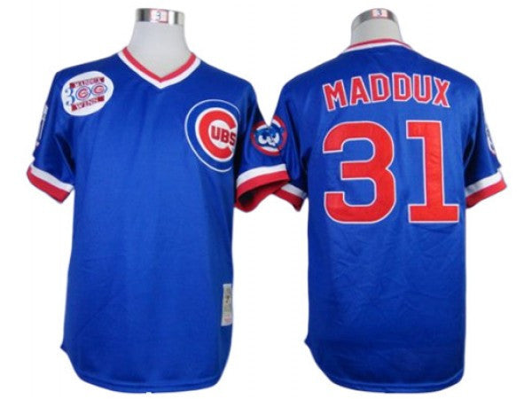 Greg Maddux #31 Chicago Cubs Limited Throwback Jersey - Blue