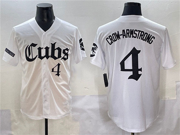 Pete Crow-Armstrong #4 Chicago Cubs 'Gothic North Side Edition' Vapor Prem Limited Jersey - White