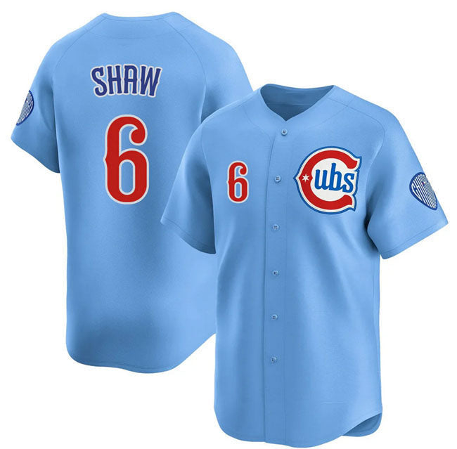 Matt Shaw #6 Chicago Cubs 2024/25 2Nd Alternate Limited Baseball J Jersey - Blue