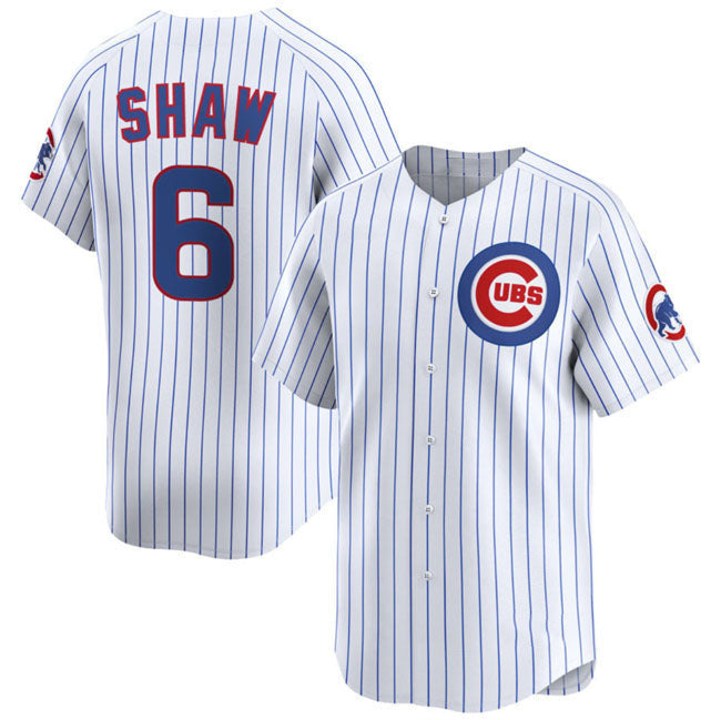 Matt Shaw #6 Chicago Cubs Home Limited Baseball Jersey - White