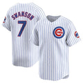 Dansby Swanson #7 Chicago Cubs Home Limited Baseb Player Jersey - White