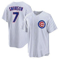 Dansby Swanson #7 Chicago Cubs Baseball J Limited Player Jersey - White