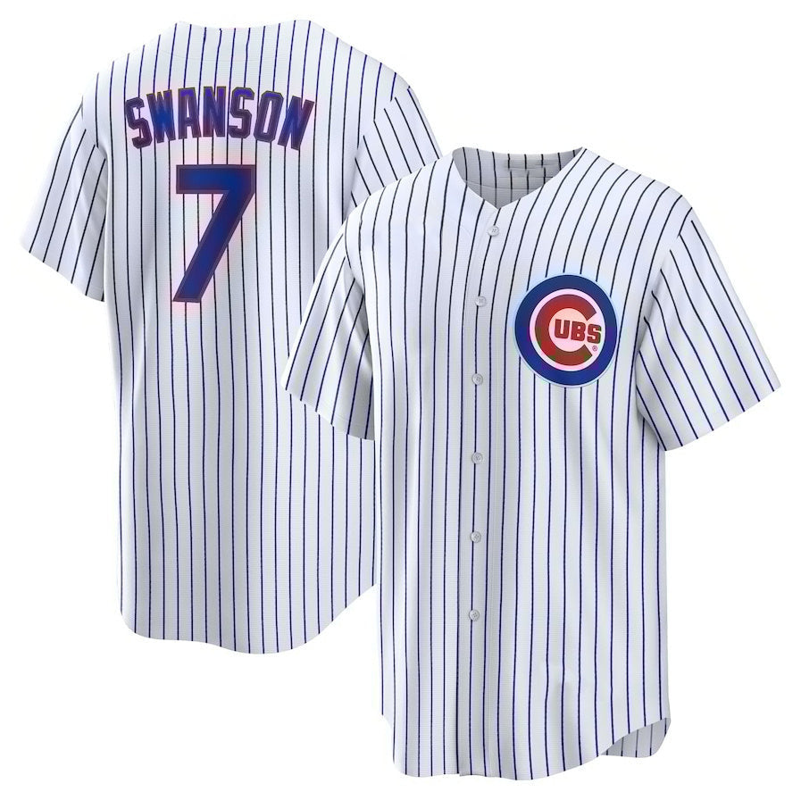 Dansby Swanson #7 Chicago Cubs Baseball J Limited Player Jersey - White