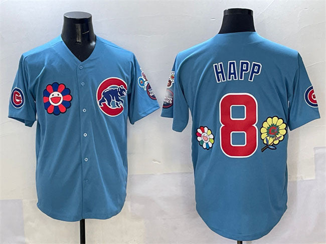 Ian Happ #8 Chicago Cubs 2025 Tokyo Series 2Nd Alternate Limited B Jersey - Blue
