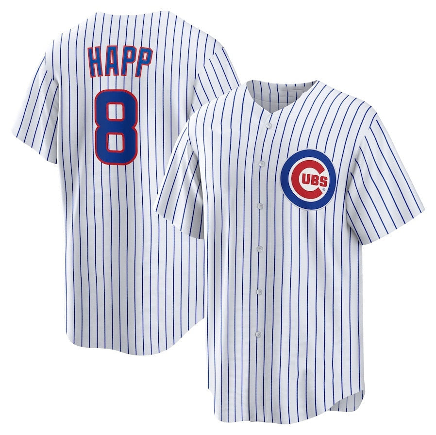 Ian Happ #8 Chicago Cubs Home Baseball Limited Jersey - White