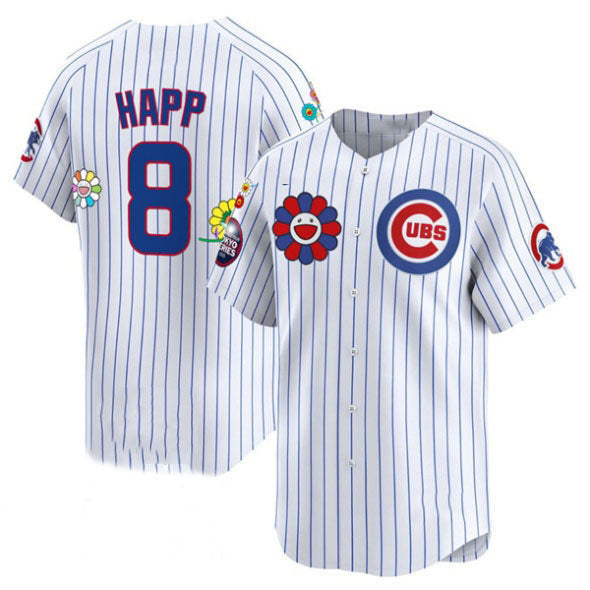 Ian Happ #8 Chicago Cubs 2025 Tokyo Series Limited Baseball Jerse Jersey - White