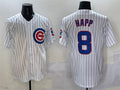 Ian Happ #8 Chicago Cubs Limited Cool Base Baseball Jersey - White